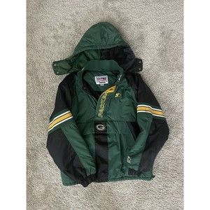 Vintage Green Bay Packers Starter Pro Line Hooded Pullover Jacket Men's Size XL